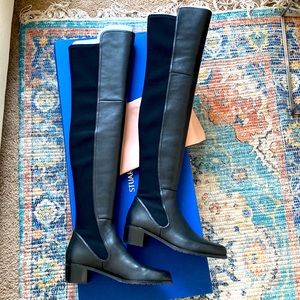 NEW Stuart Weitzman Leather Over the Knee 50/50 ‘Lynelle’ Boots